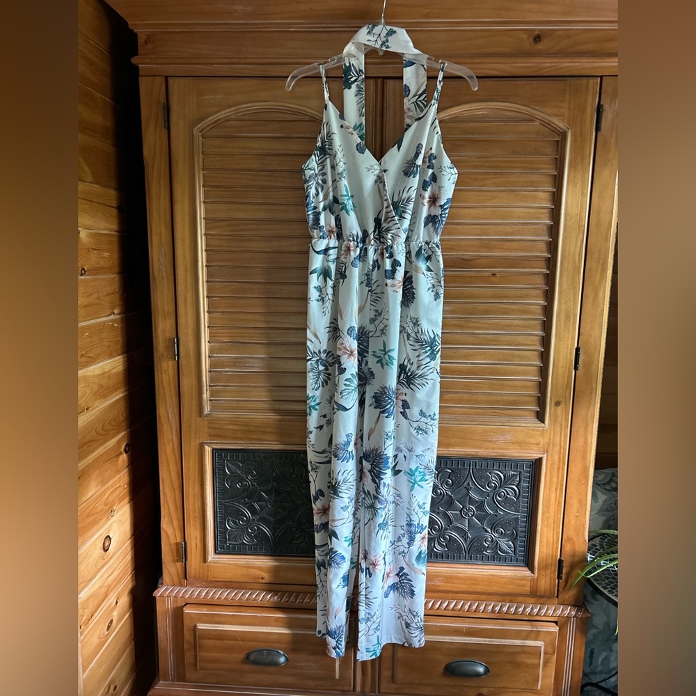 Floral Maxi Dress in Cream
